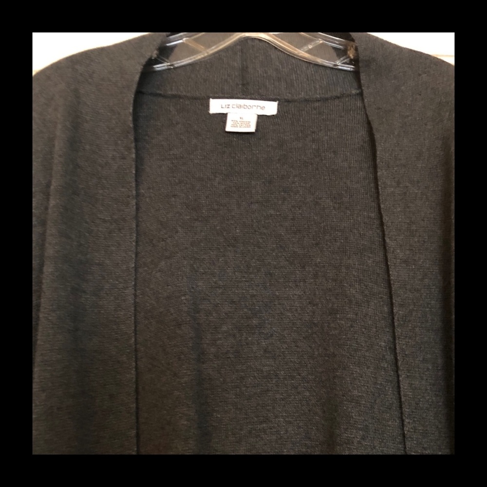 Liz Claiborne Open Front Cardigan Sweater